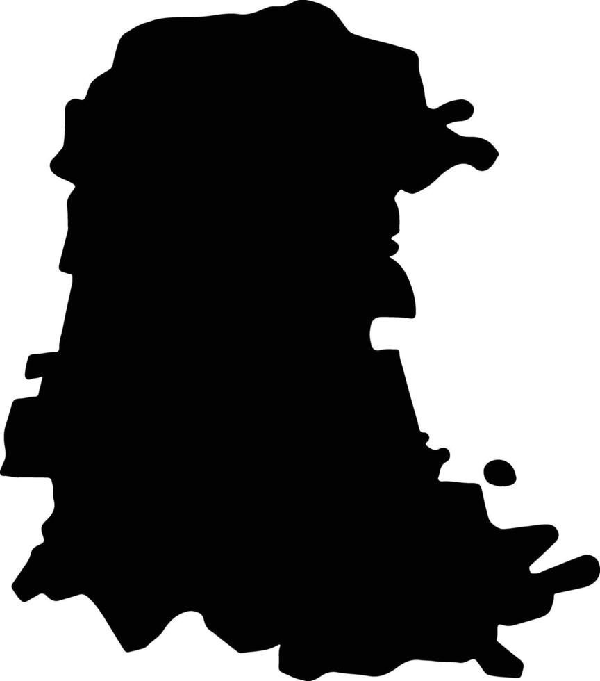 Palencia Spain silhouette map vector