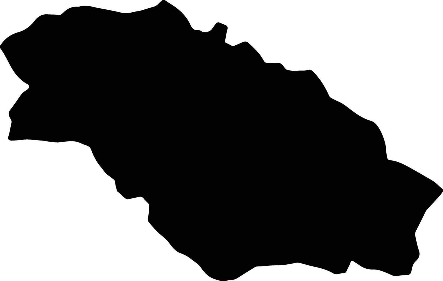 Pernik Bulgaria silhouette map vector