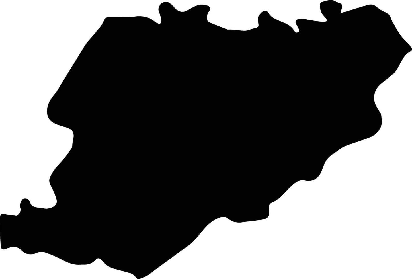 Piacenza Italy silhouette map vector