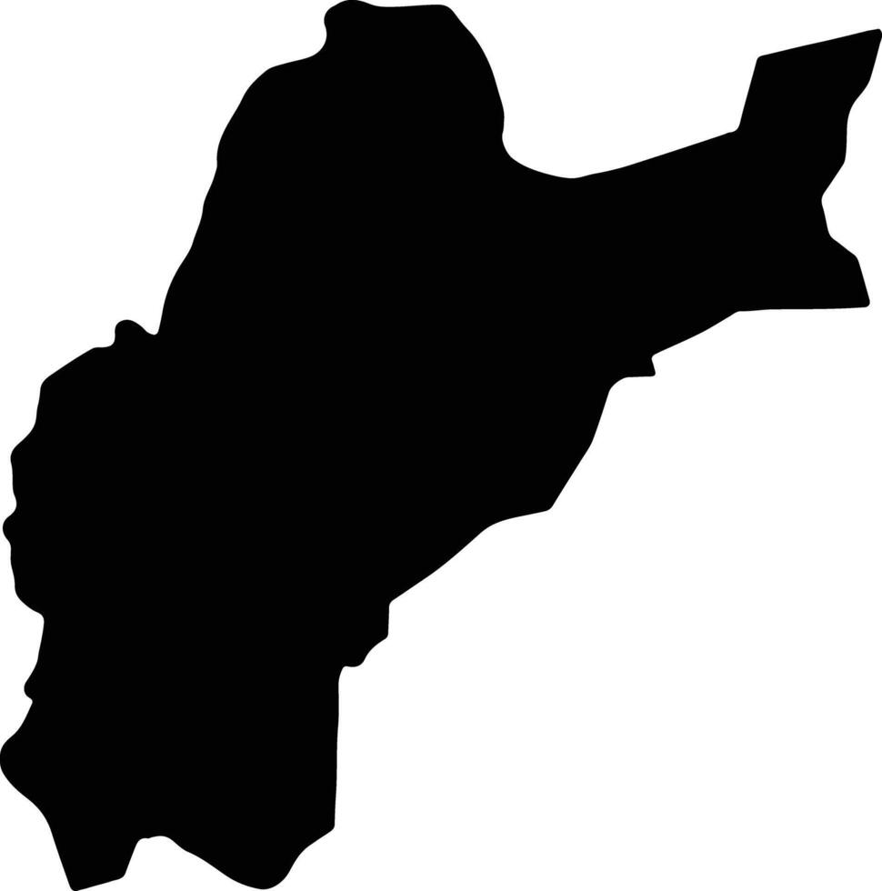 Pita Guinea silhouette map vector