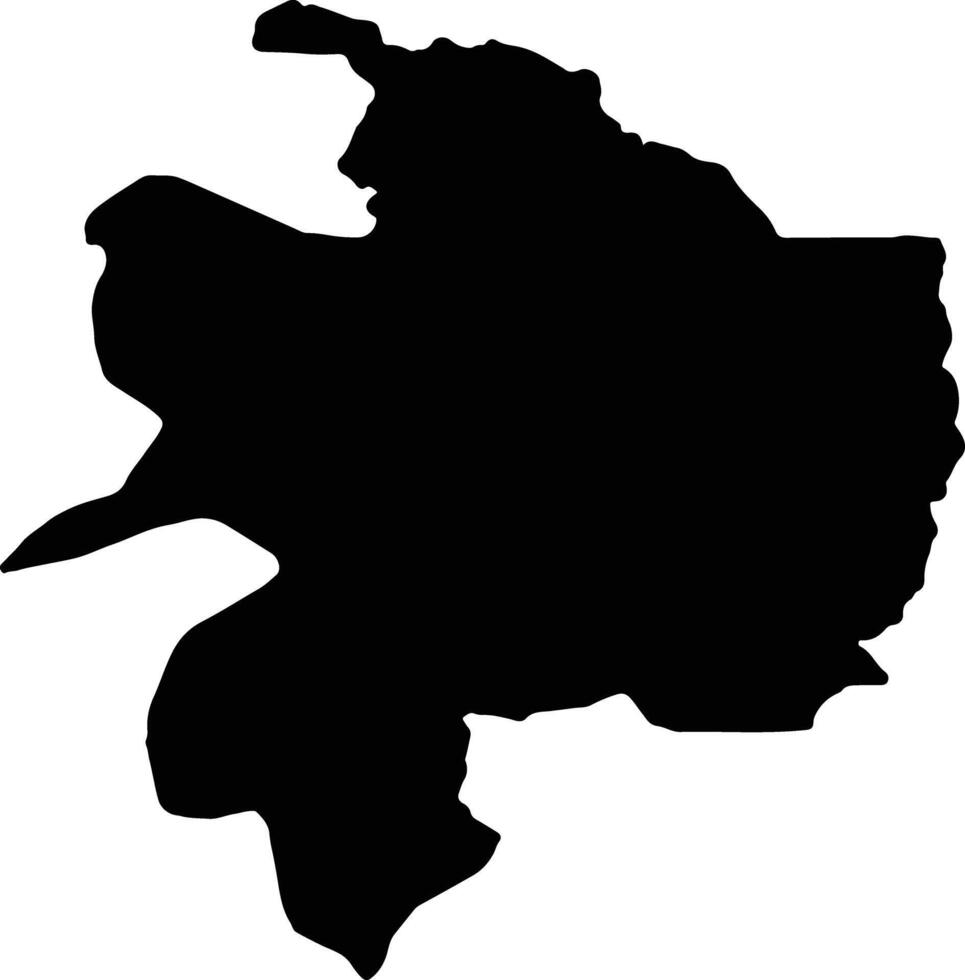 Razavi Khorasan Iran silhouette map vector