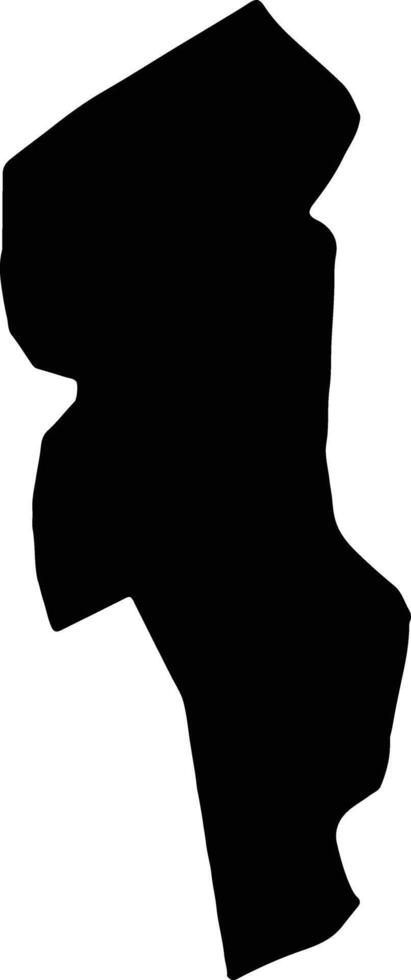 Sal Cape Verde silhouette map vector