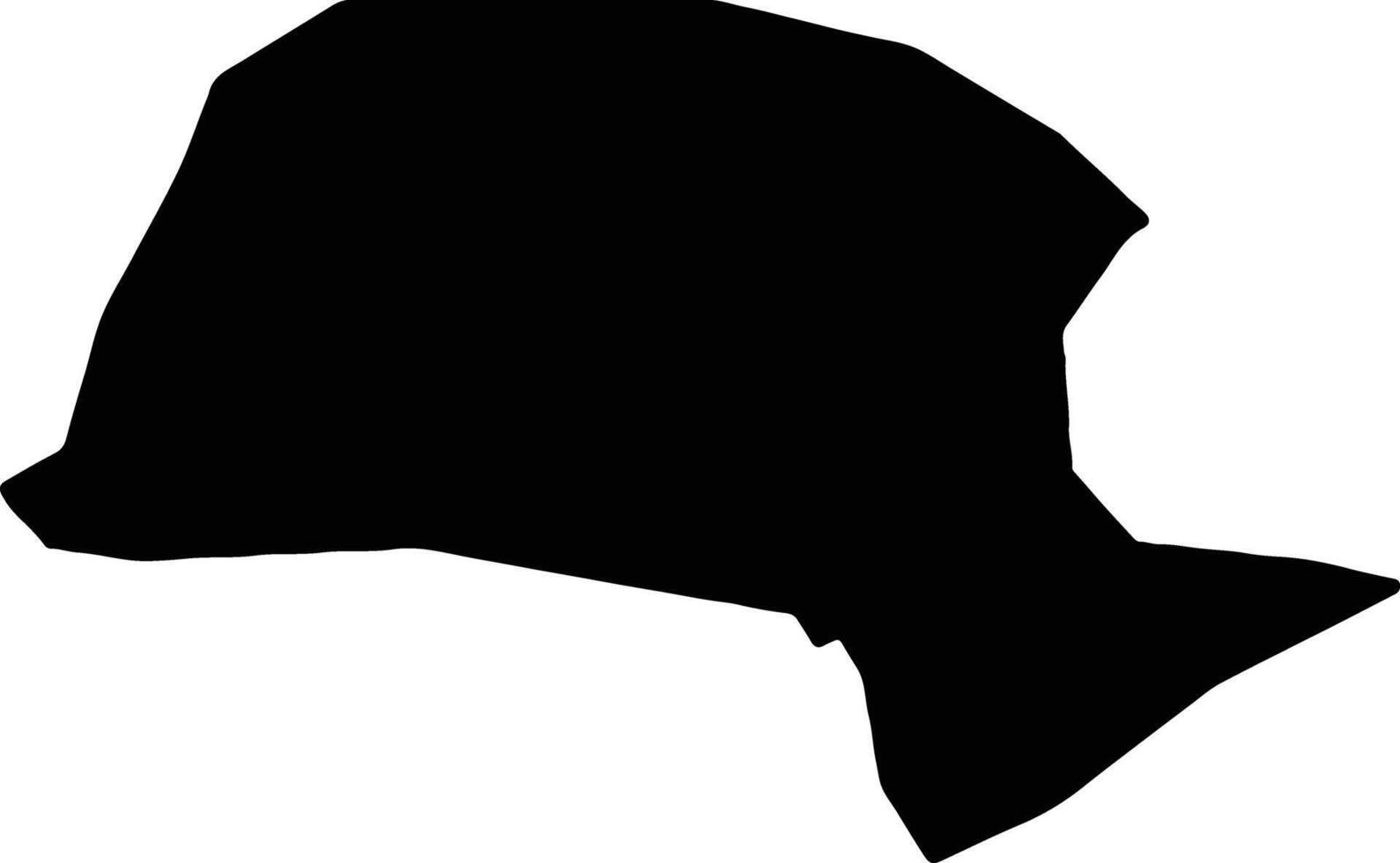 Poole United Kingdom silhouette map vector
