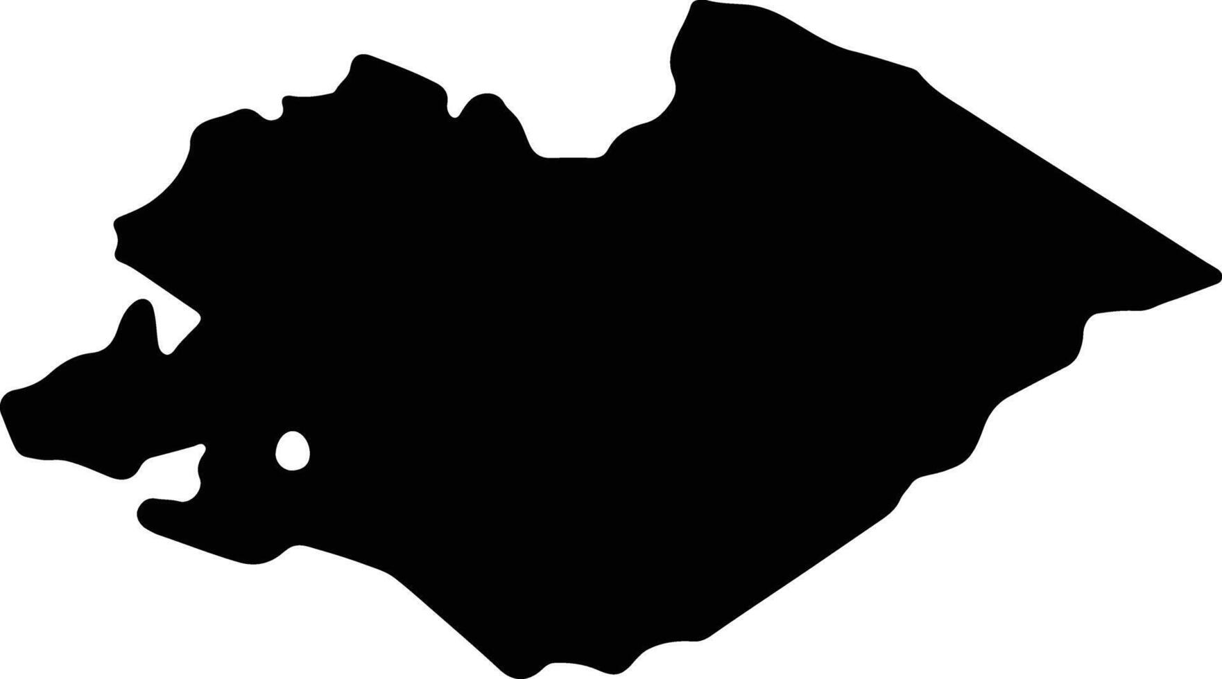 Pesaro e Urbino Italy silhouette map vector