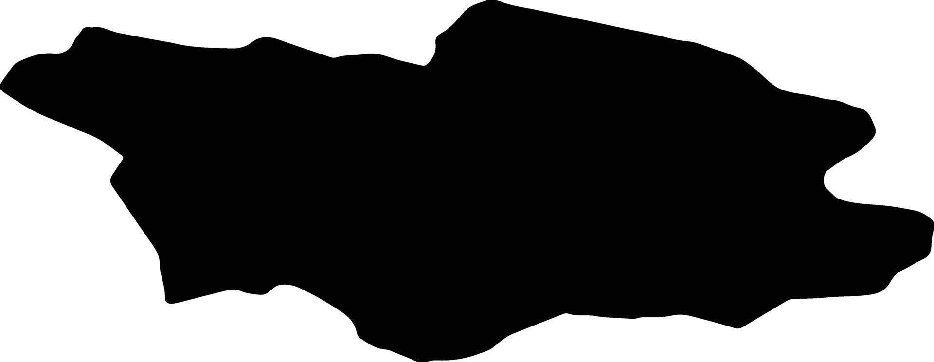 Racha-Lechkhumi-Kvemo Svaneti Georgia silhouette map vector