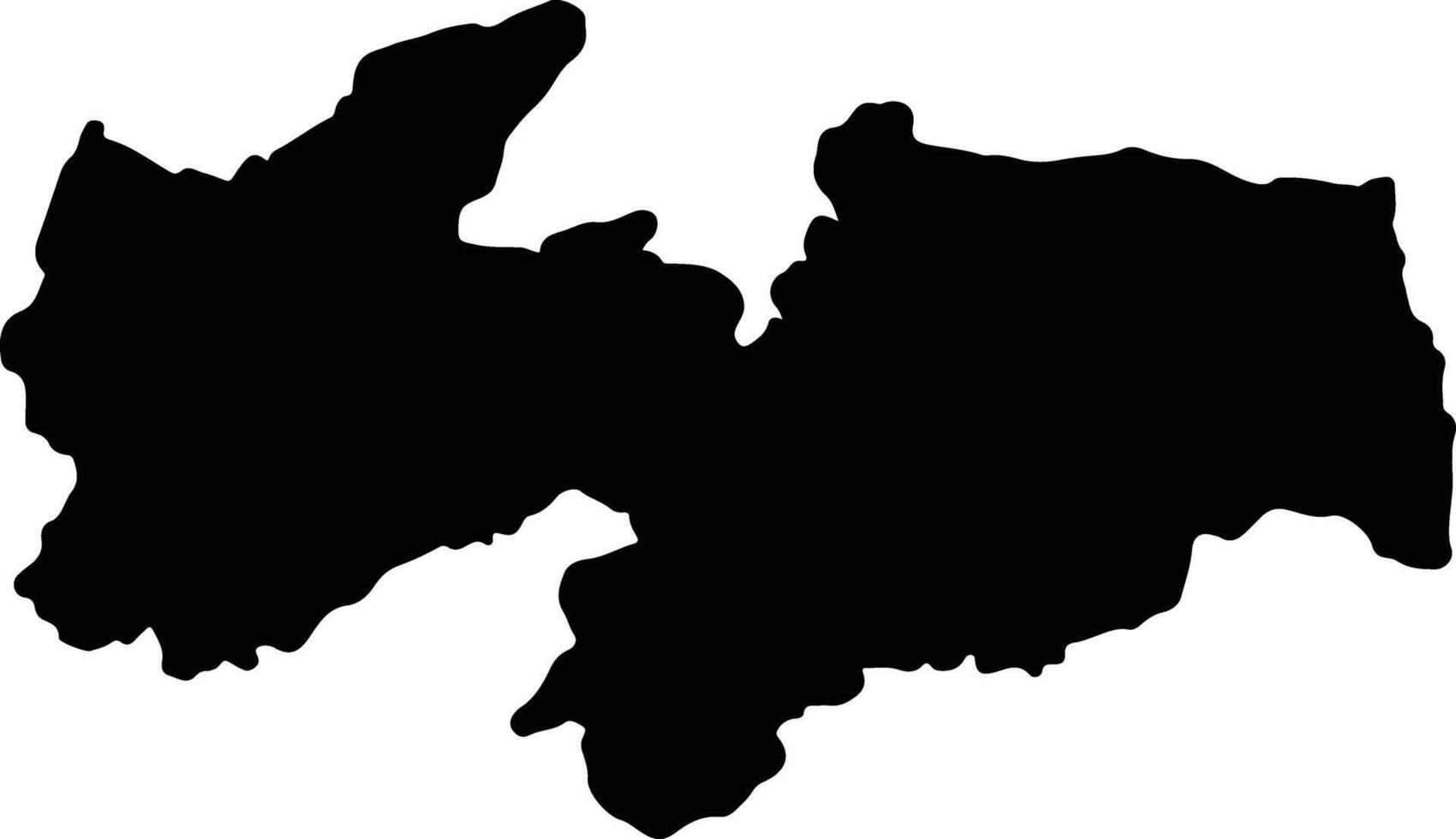 Paraiba Brazil silhouette map vector