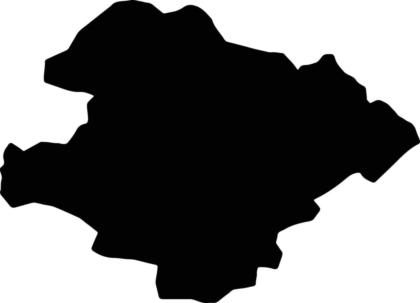 Razgrad Bulgaria silhouette map vector