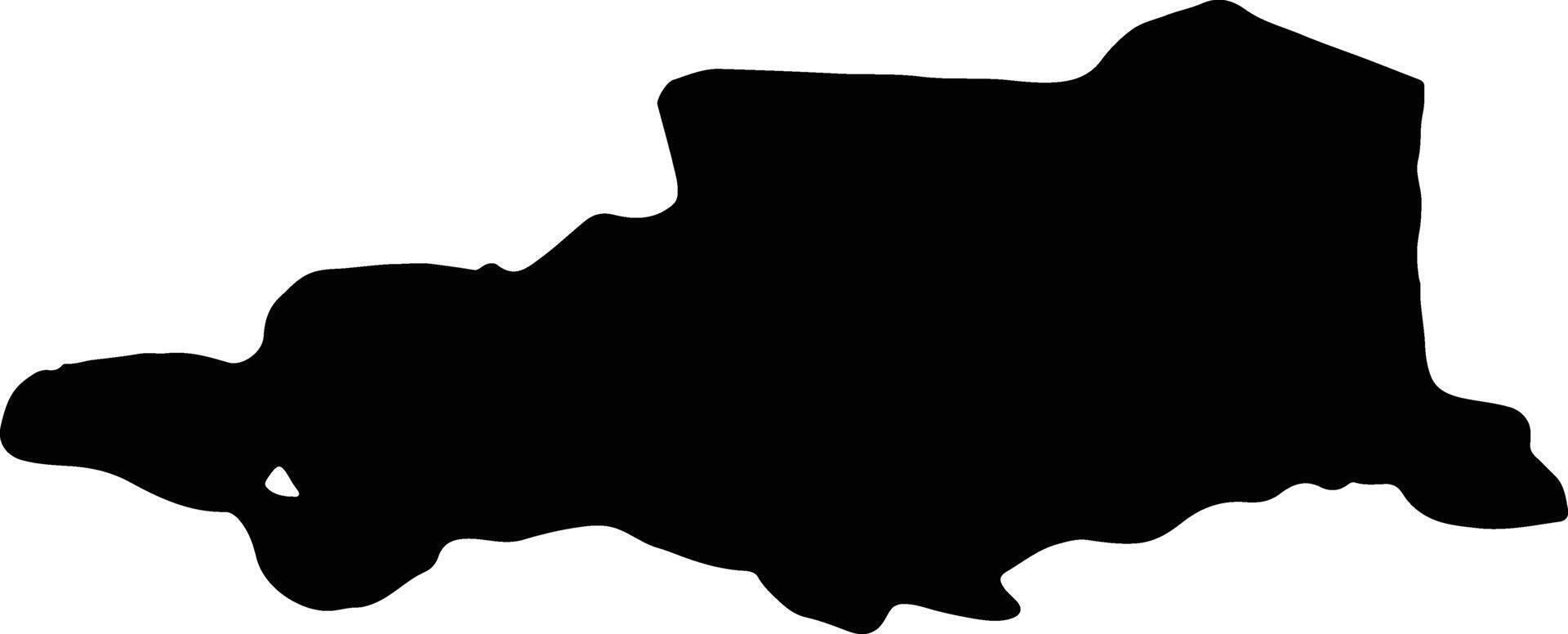 Pyrenees-Orientales France silhouette map vector