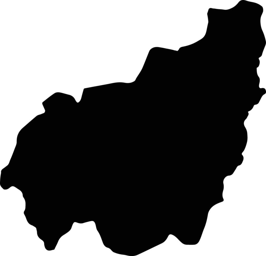 Ouest Cameroon silhouette map vector