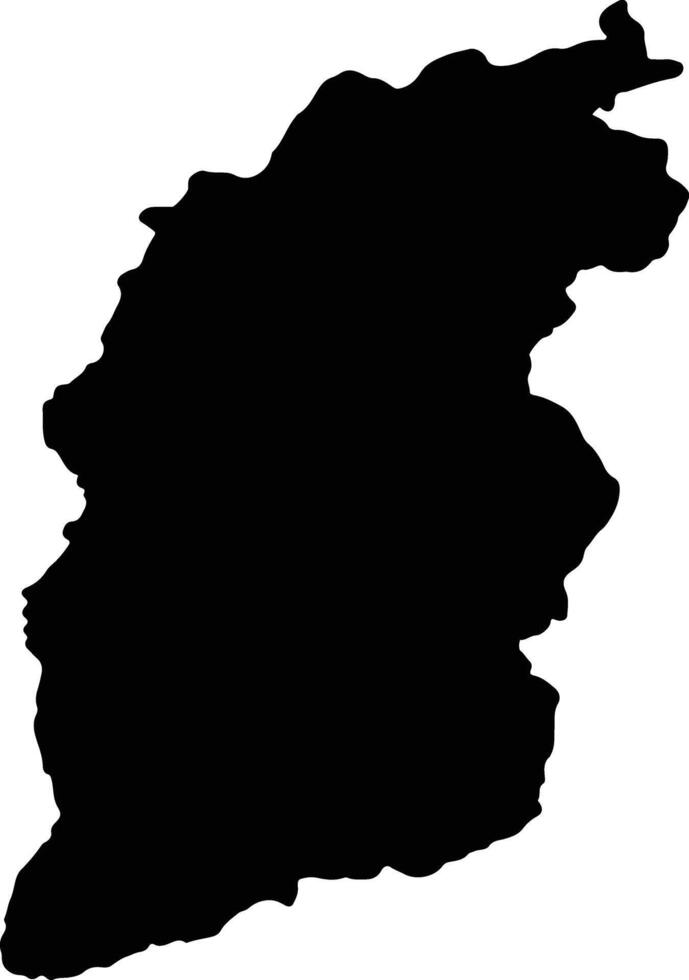 Shanxi China silhouette map vector