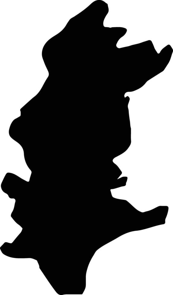 Sanguie Burkina Faso silhouette map vector