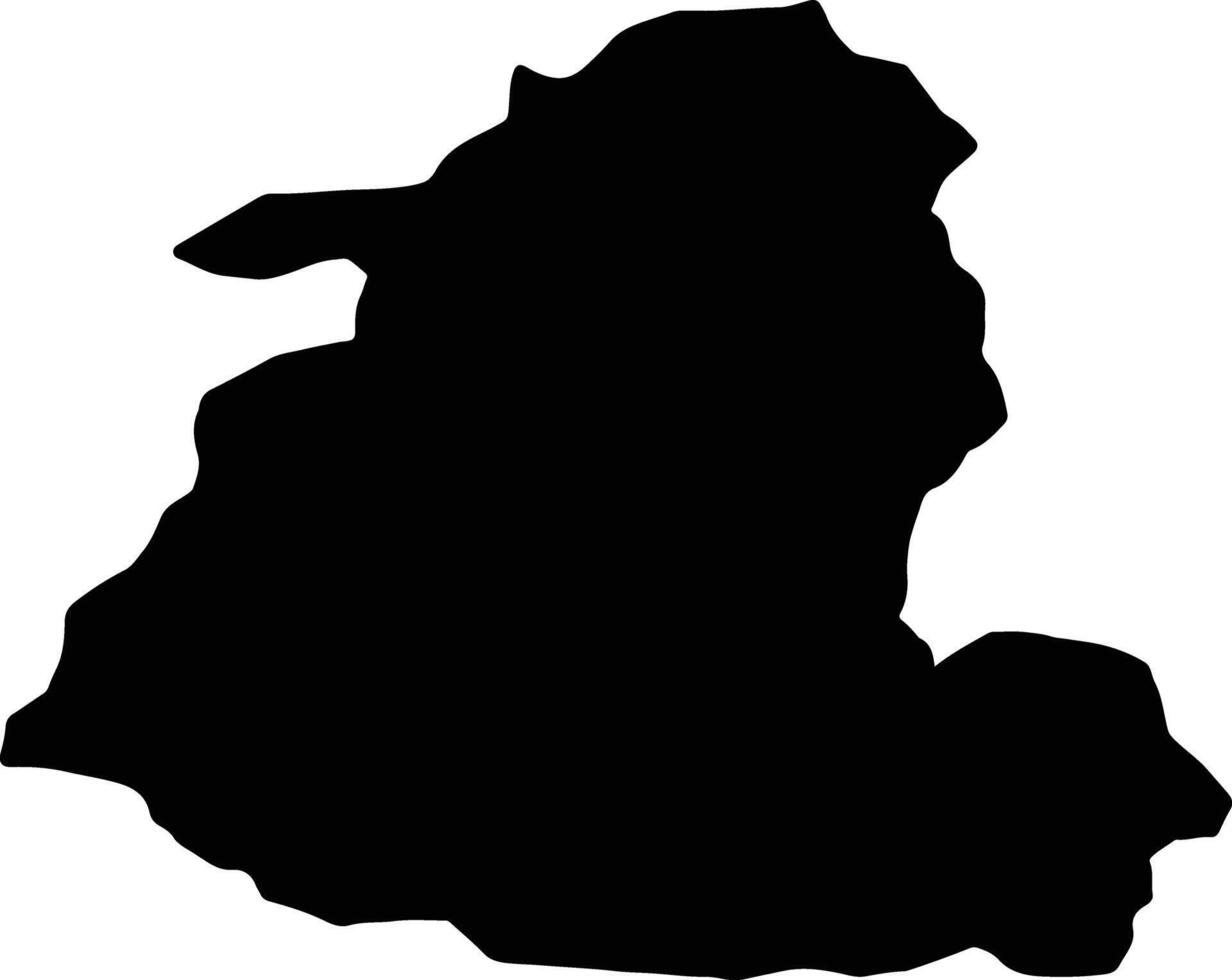 Shida Kartli Georgia silhouette map vector
