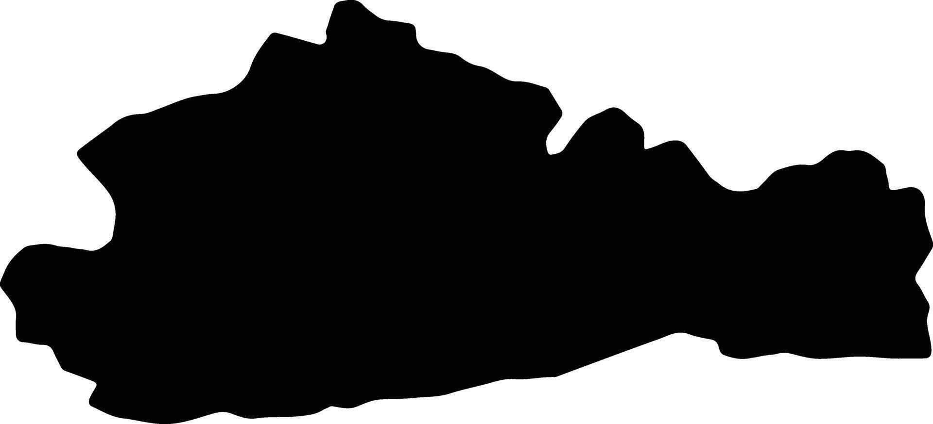 Surrey United Kingdom silhouette map vector