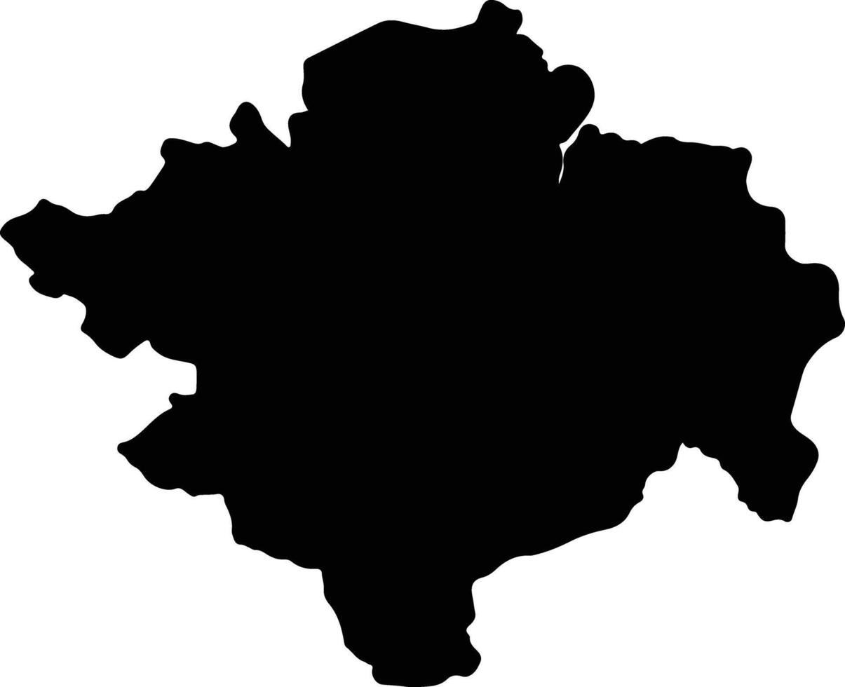 Sumatera Selatan Indonesia silhouette map vector