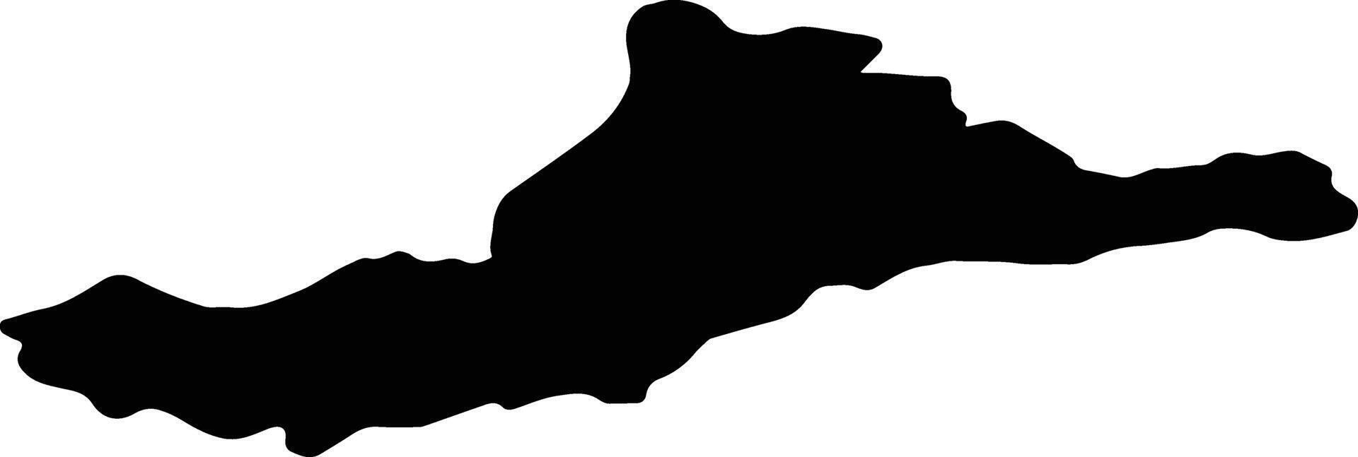 Strabane United Kingdom silhouette map vector
