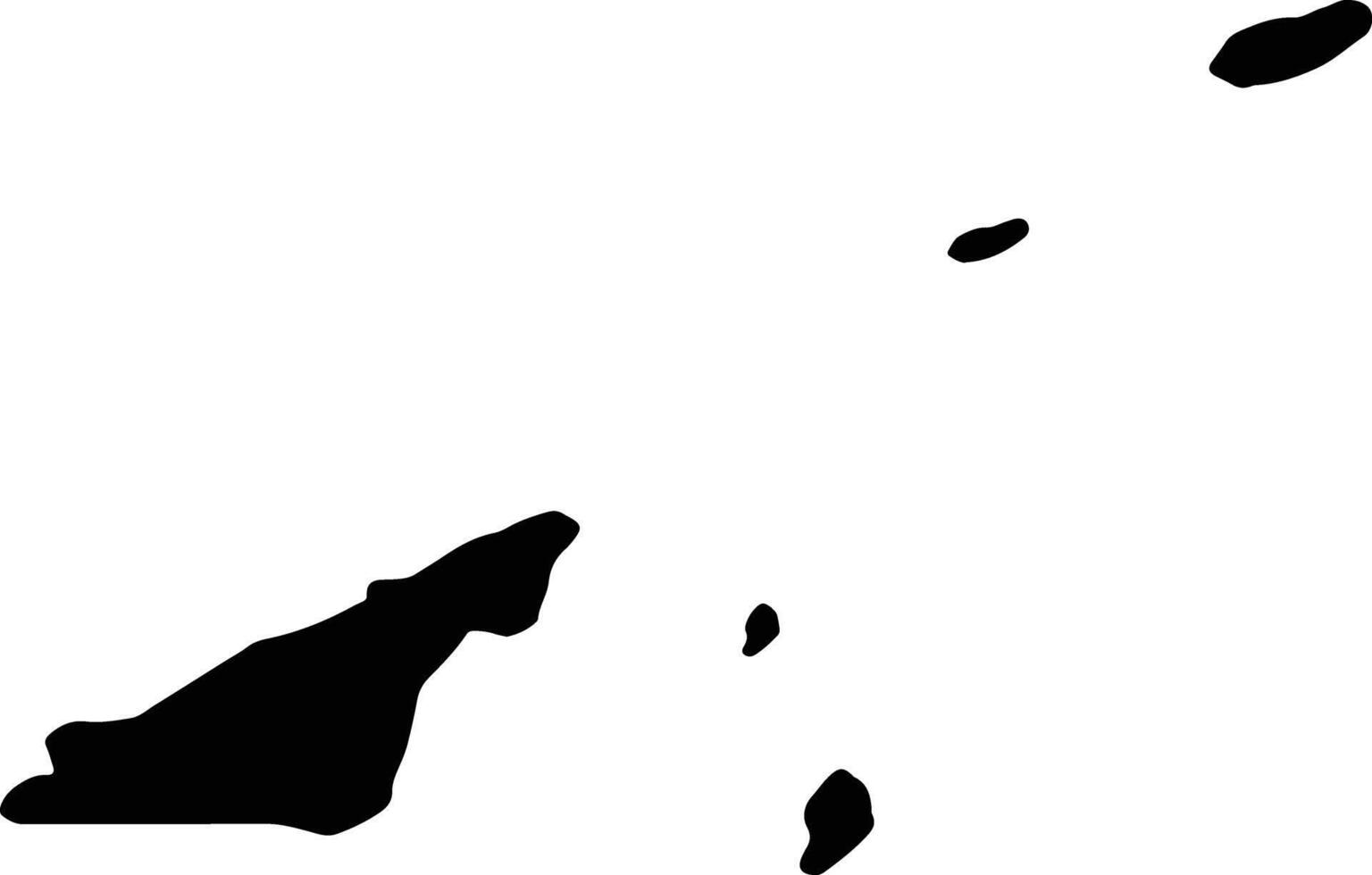 Sark Guernsey silhouette map vector