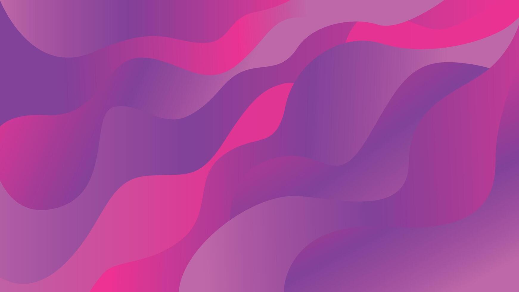 wave abstract background in purple gradient color vector