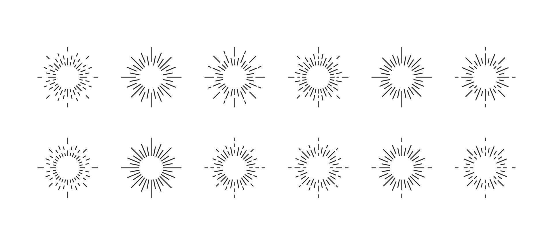 Sunburst set. Sunburst icon collection vector.Retro sunburst design.Big collection sunburst best quality vector