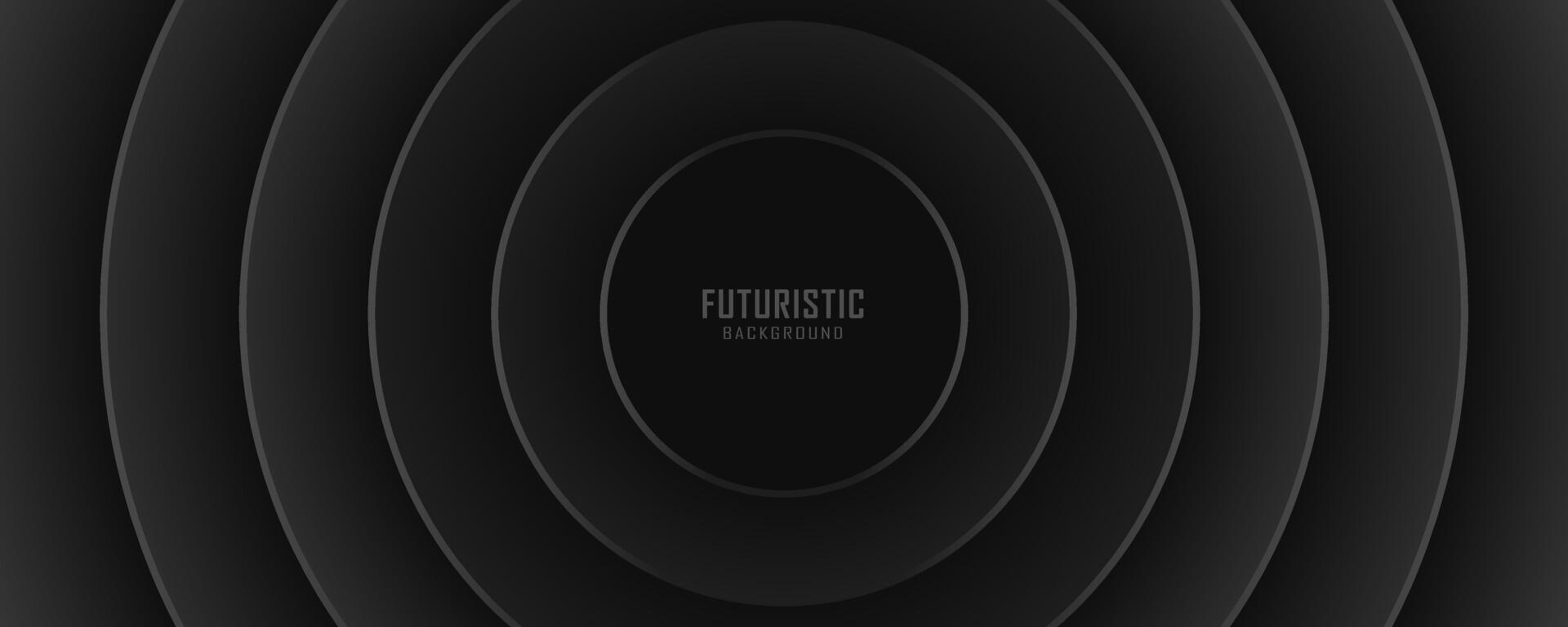 Circle futuristic dark background vector design