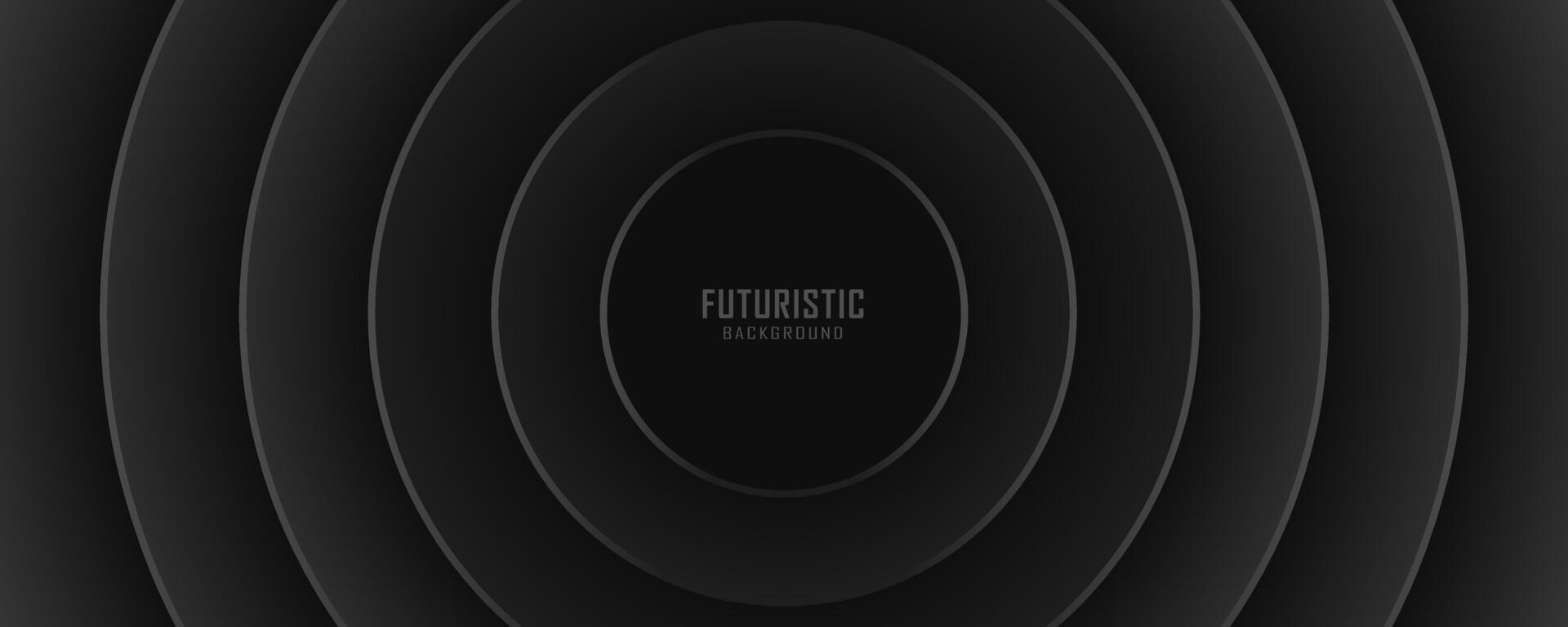 circulo futurista oscuro antecedentes vector diseño