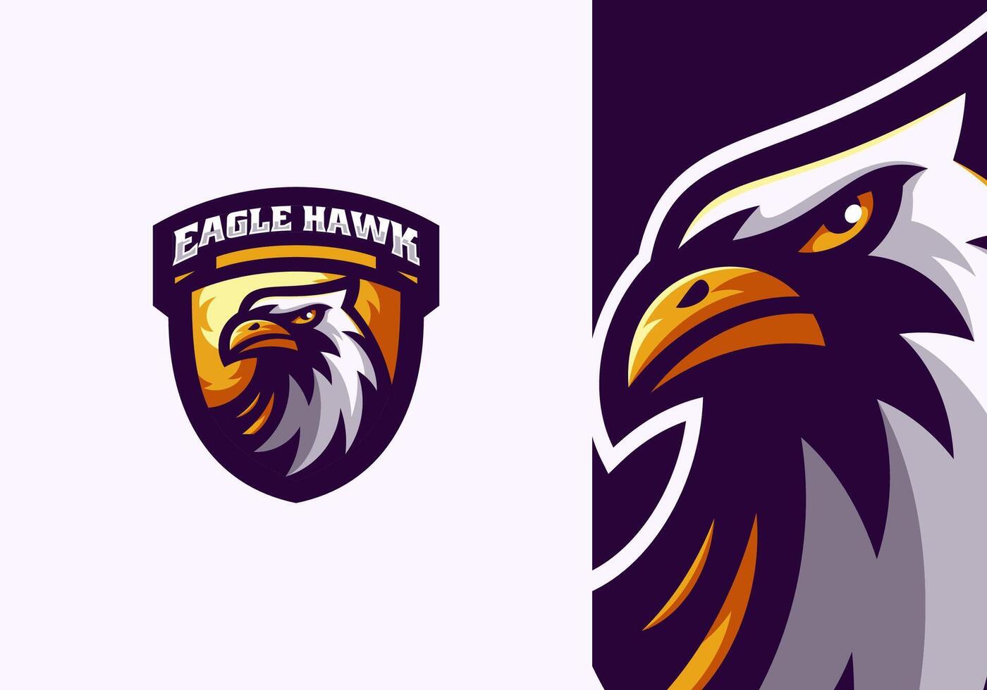 Eagle mascot logo vector