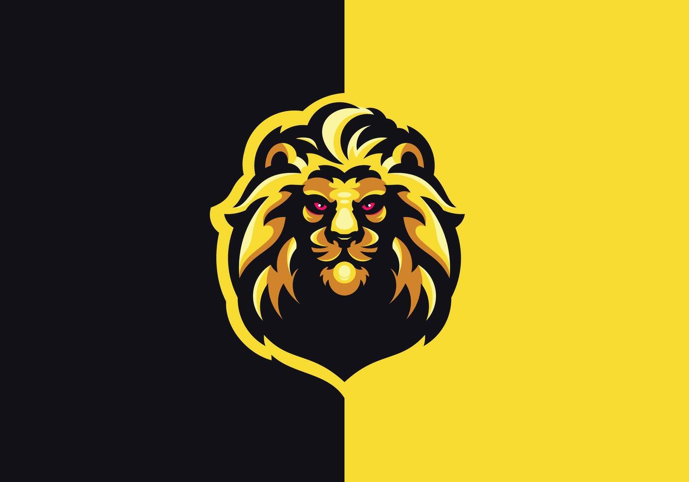 lion mascot logo vector