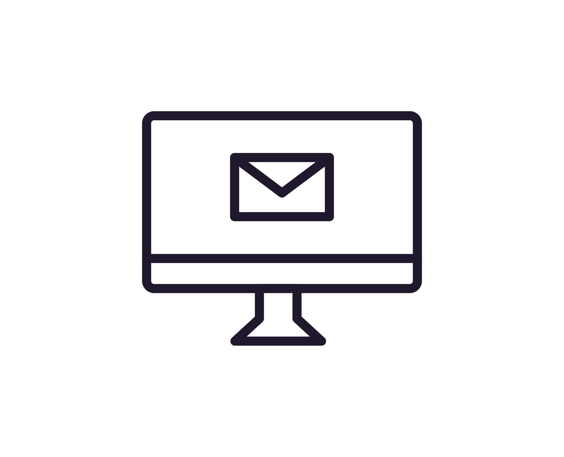 Computer line icon on white background 37467936 Vector Art at Vecteezy