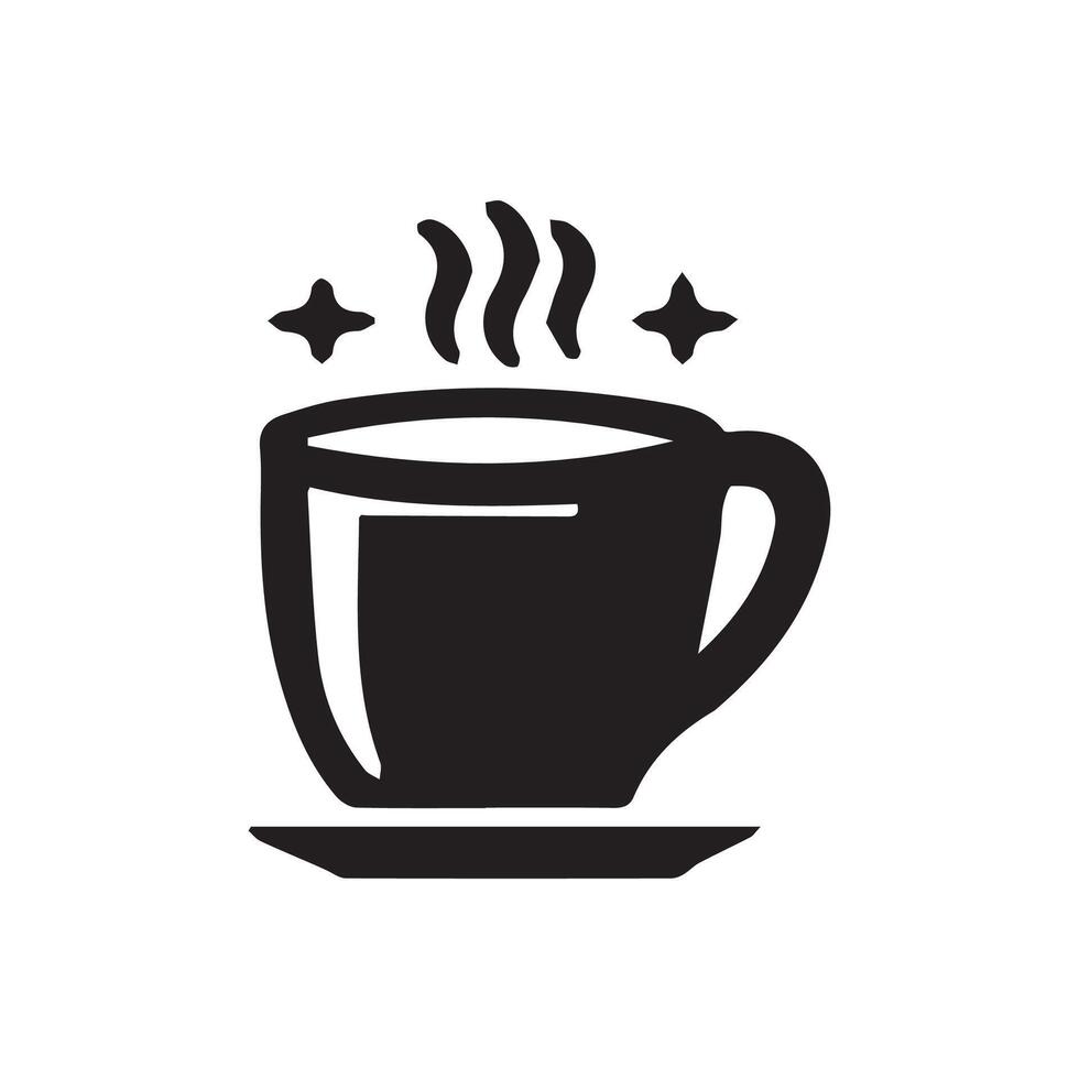 Coffee cup Icon Flat Style. Cup Vector. Mug Isolated Icon. vector