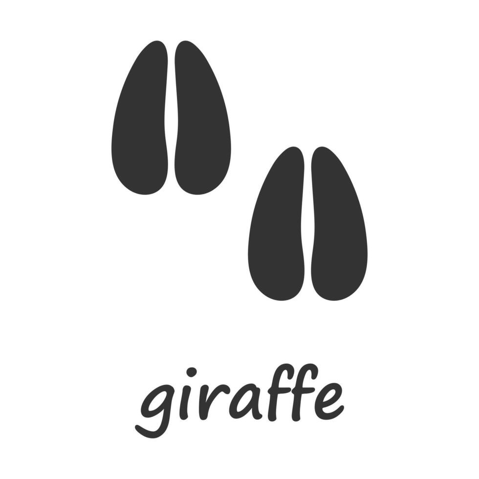 Giraffe Footprint Vector Art, Icons, and Graphics for Free Download