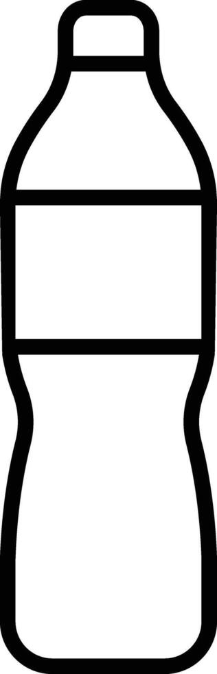 Plastic bottle icon in line style. isolated on design Plastic water bottle. Container water bottle sign vector for apps and website