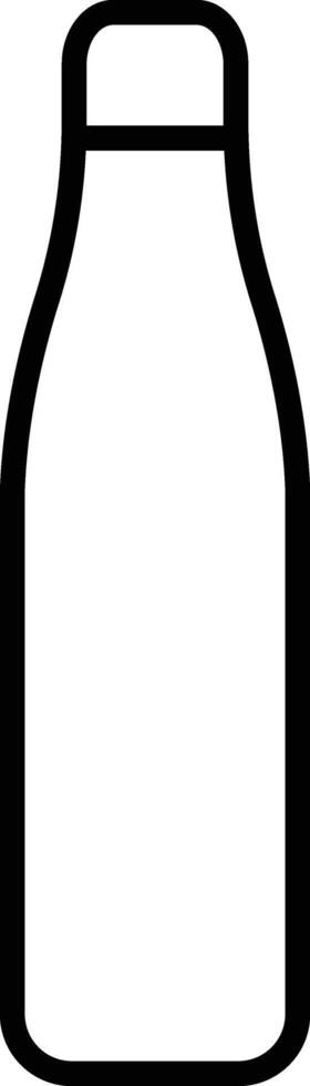 Plastic bottle icon in line style. isolated on design Plastic water bottle. Container water bottle sign vector for apps and website