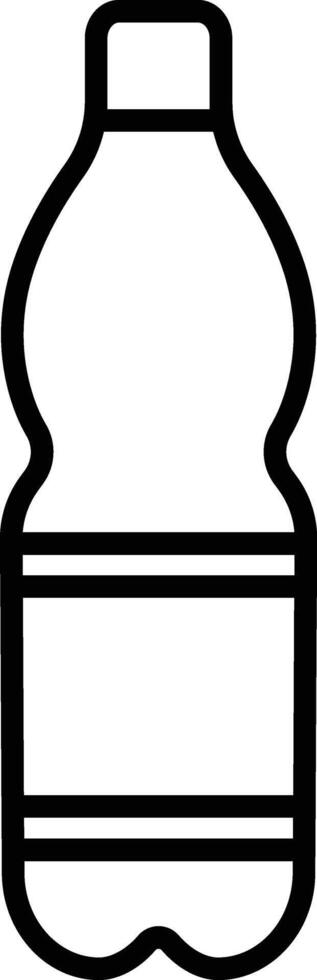 Plastic bottle icon in line style. isolated on design Plastic water bottle. Container water bottle sign vector for apps and website