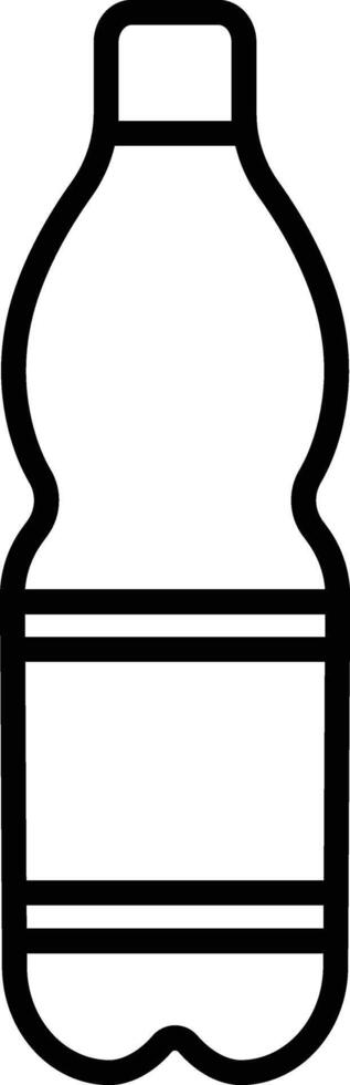 Plastic bottle icon in line style. isolated on design Plastic water bottle. Container water bottle sign vector for apps and website