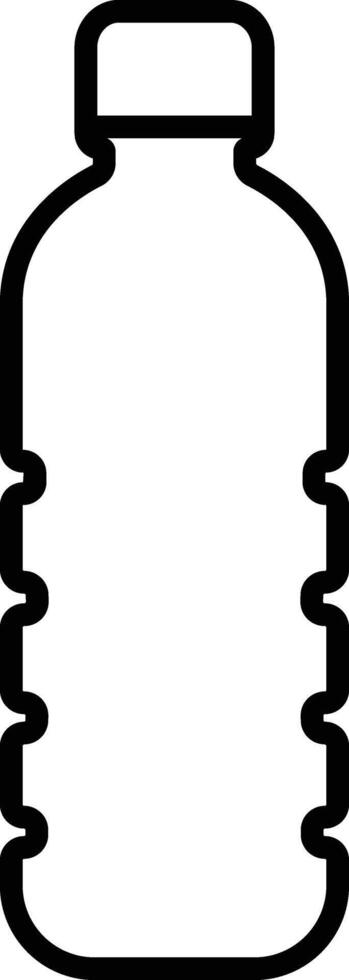 Plastic bottle icon in line style. isolated on design Plastic water bottle. Container water bottle sign vector for apps and website