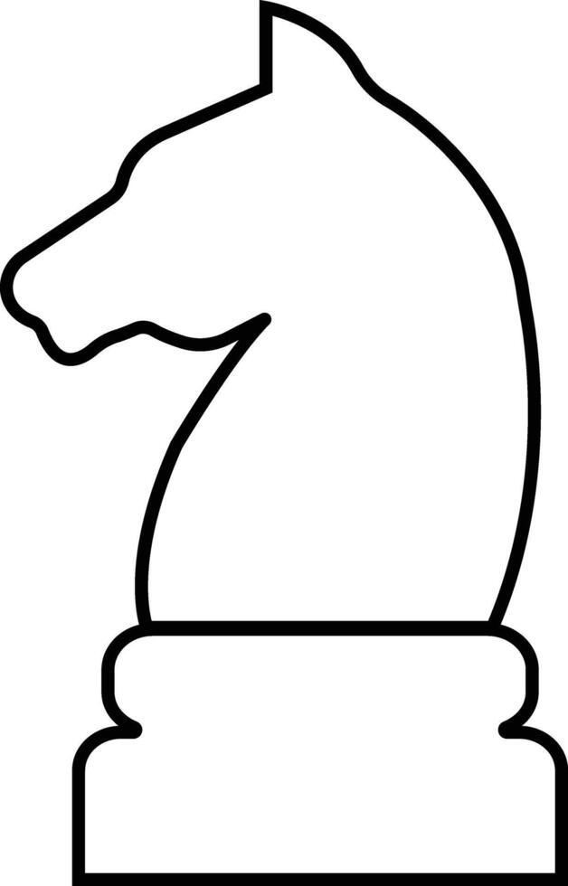 Chess icon in line. isolated on Chess piece, Checkmate. Pawn, Knight, Queen, Bishop, Horse, Rook, Strategy sports activity Smart board game elements vector for apps web
