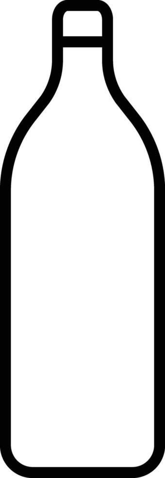 Plastic bottle icon in line style. isolated on design Plastic water bottle. Container water bottle sign vector for apps and website