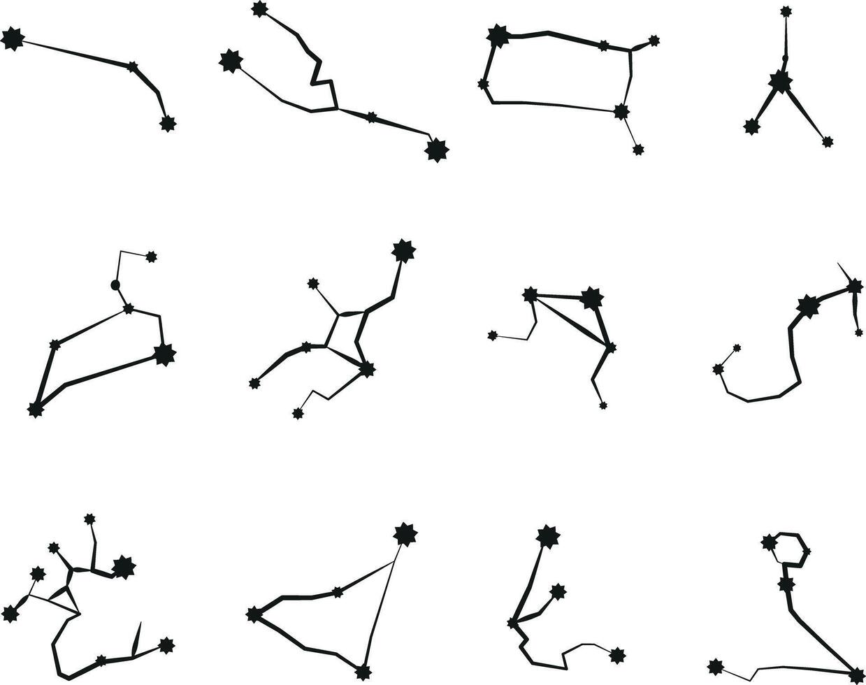 Zodiac Constellations Bundle for Vecteezy.eps vector