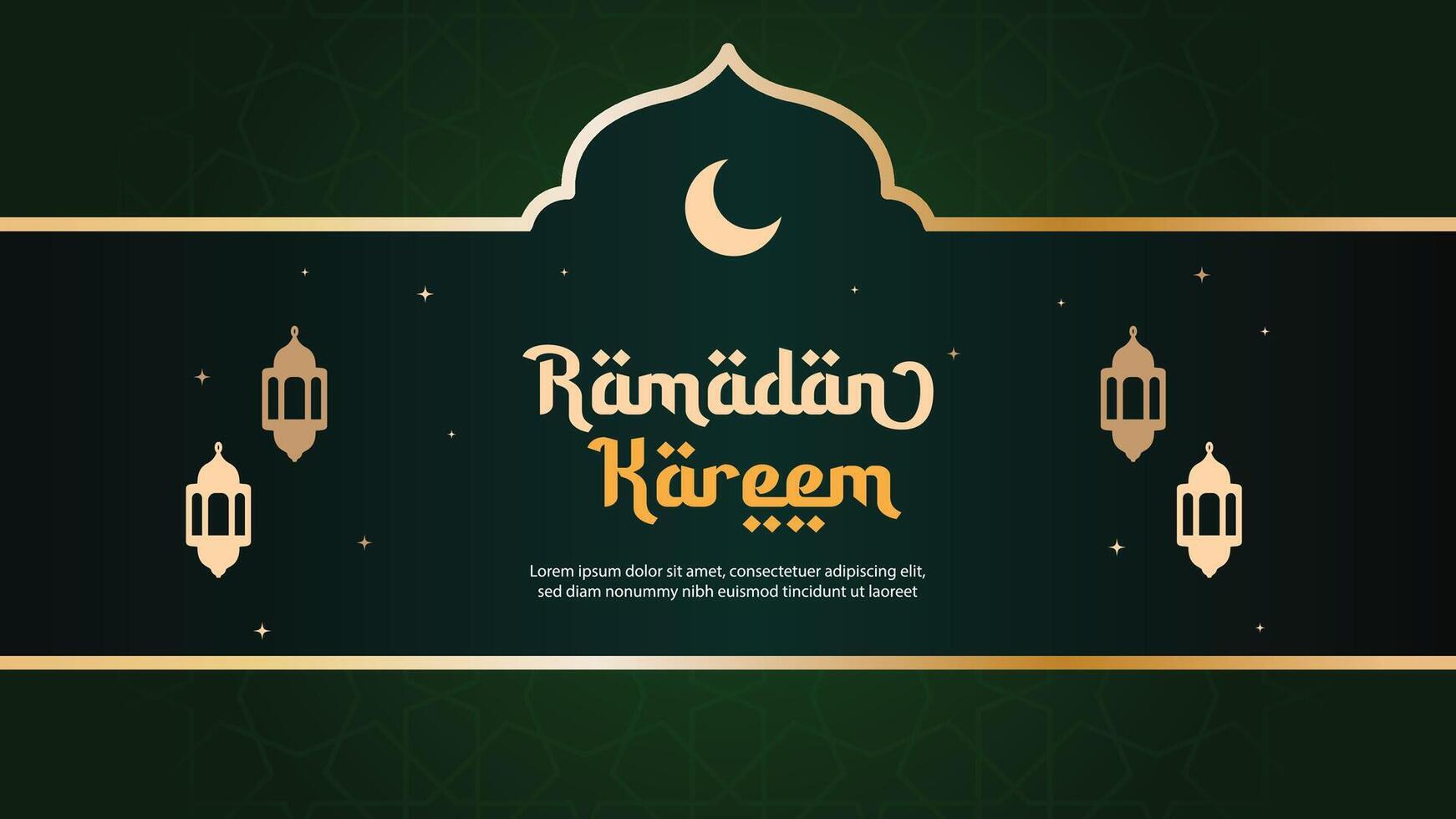 fondo de tarjeta de felicitación de ramadán kareem vector