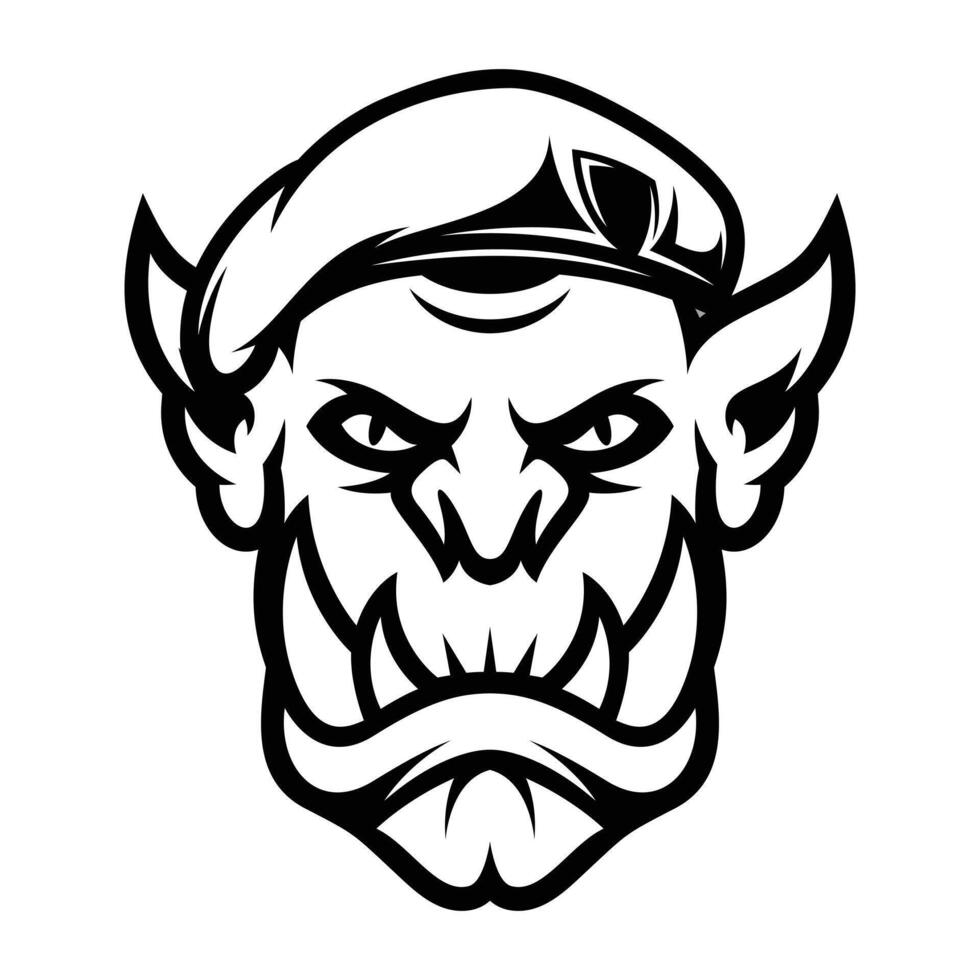 Ogre Army Outline vector