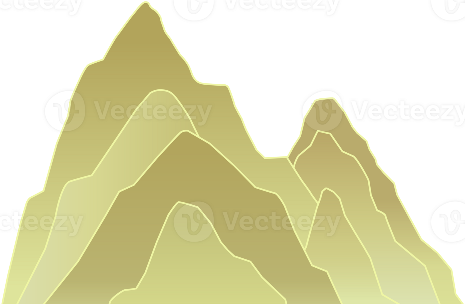 een groen berg png