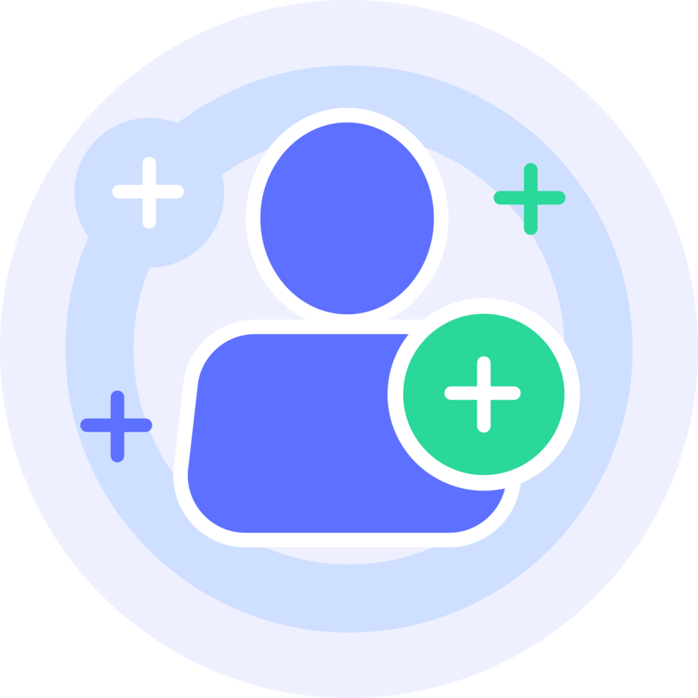 new user modern icon illustration png