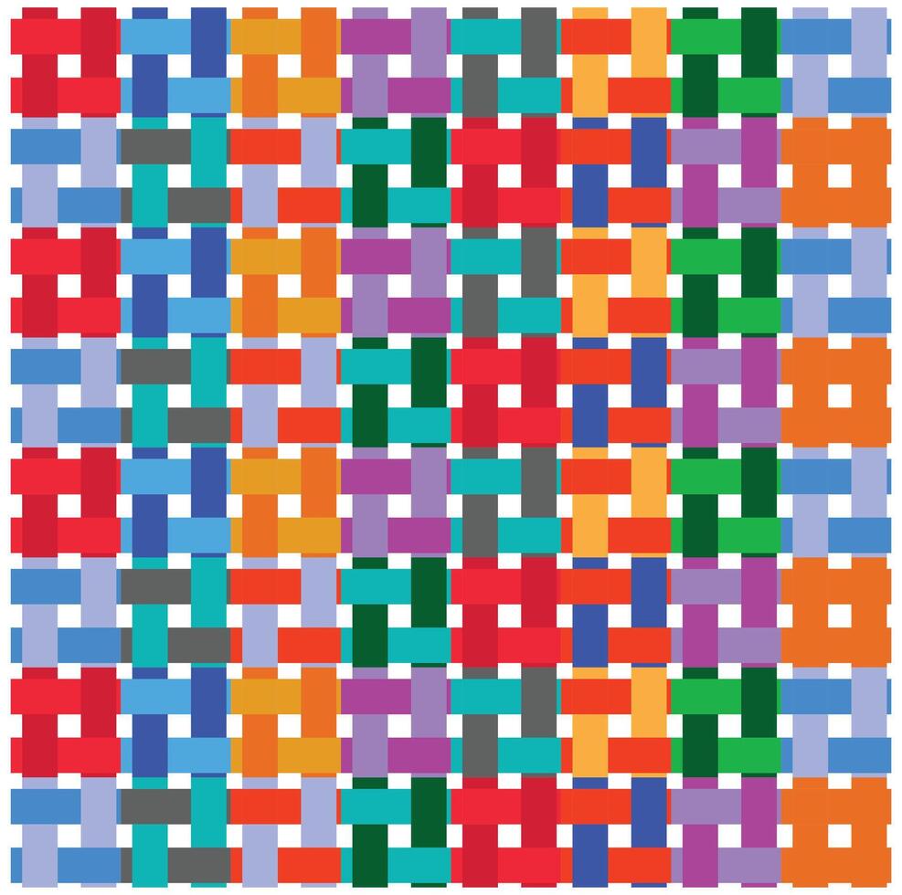 Seamless geometric pattern in the form of square tiles with bright colors., Colorful abstract background with squares. vector