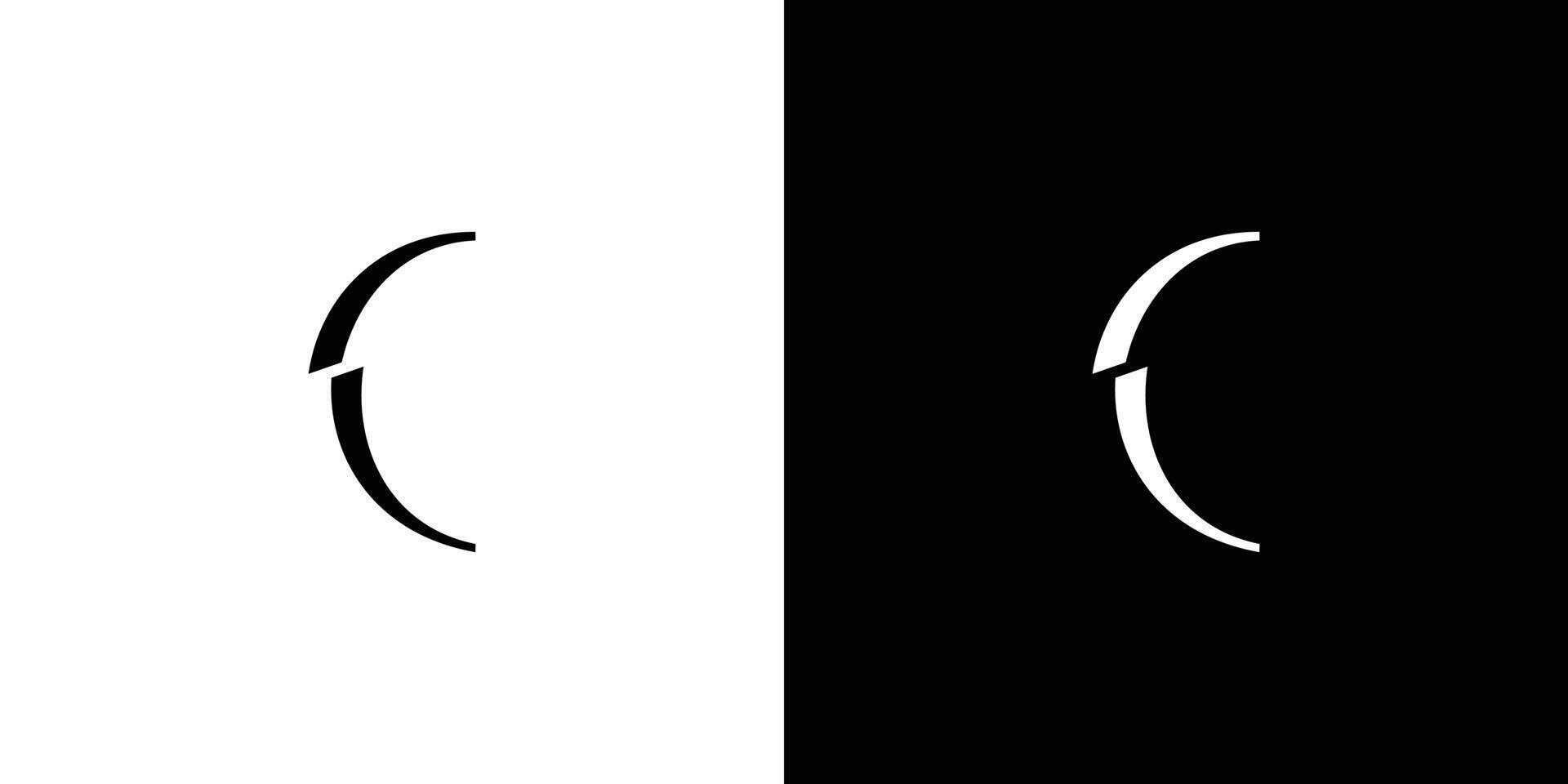 Modern and unique  letter C initials logo design vector