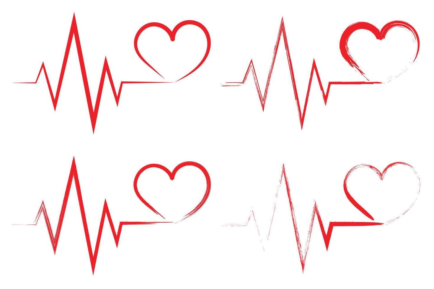 ECG heart beat line icon symbol, Heart beat pulse hospital logo sign. Vector. vector