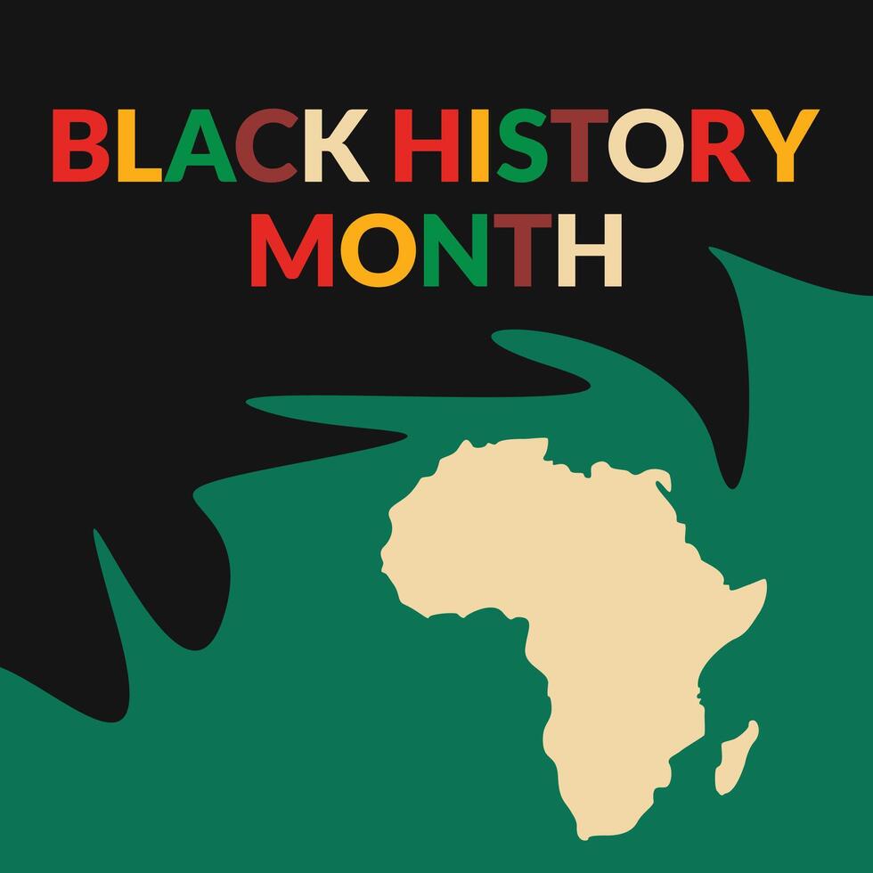 Black History Month background vector design. African American USA and Canada annually Celebration.