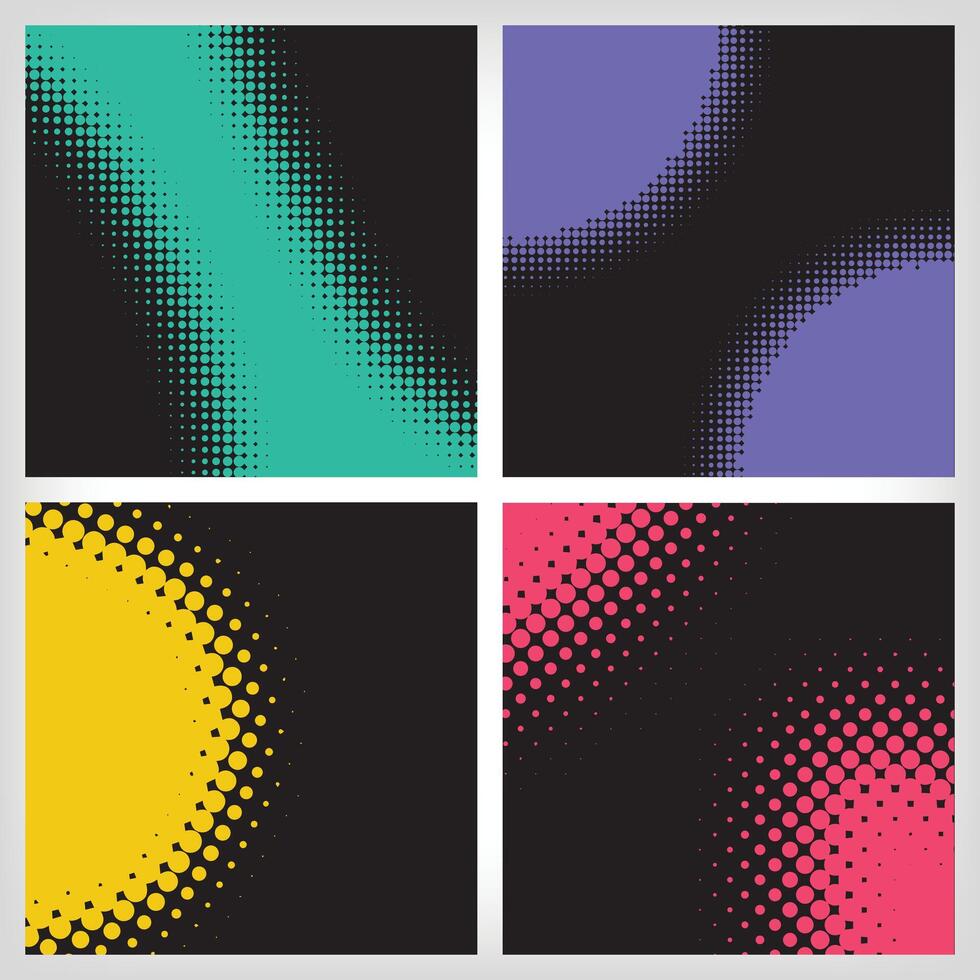 Set of modern geometric dots. Vector. Modern background for posters, websites, web pages, business cards, postcards, interior design. Punk, pop, grunge in vintage style. vector