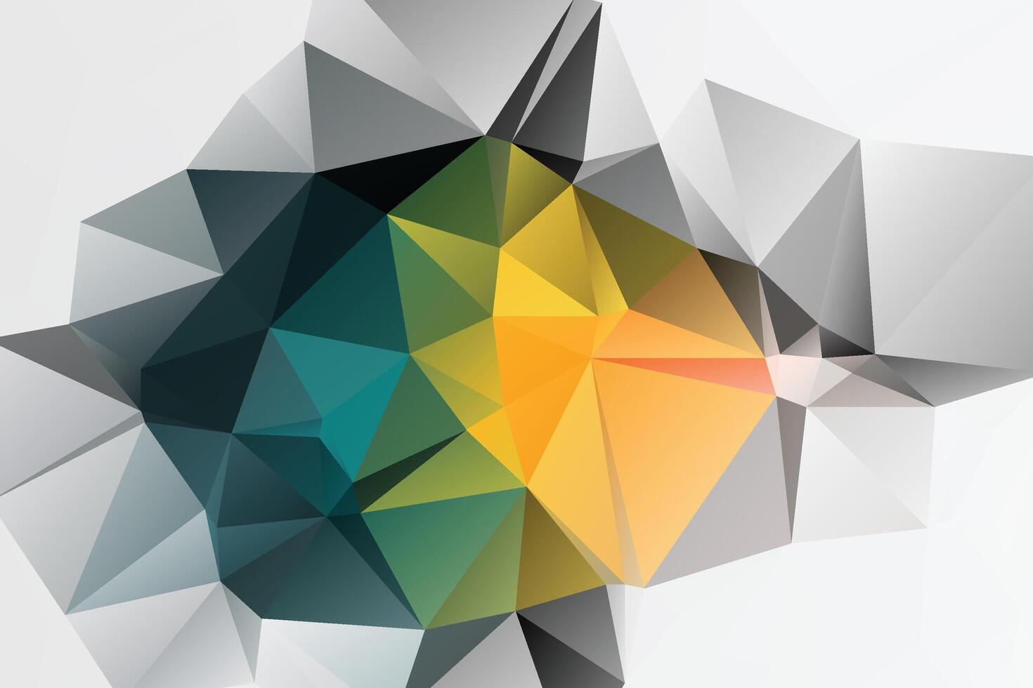 Abstract background with a low poly design Vector. vector