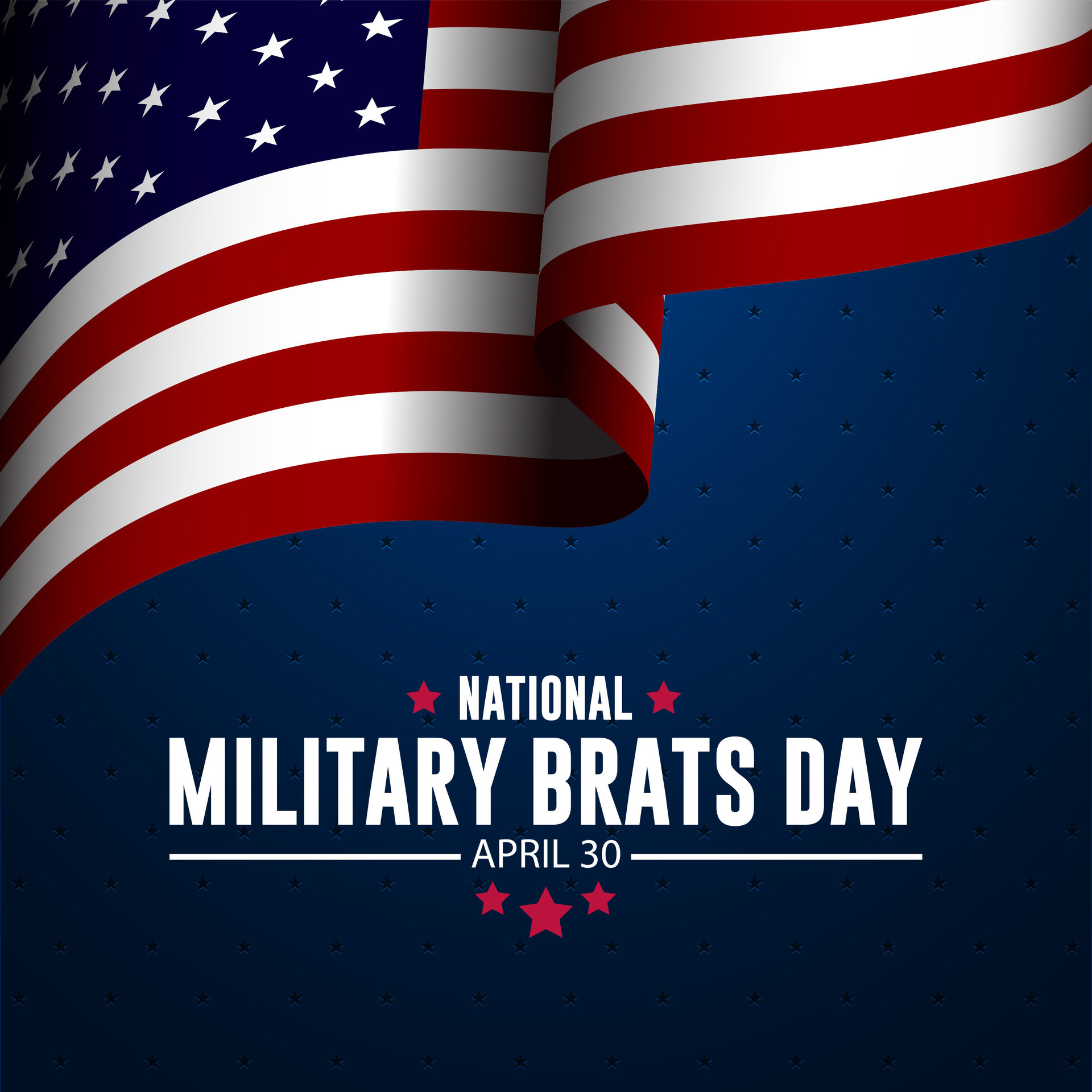 National Military Brats Day Background Vector Illustration 37470169