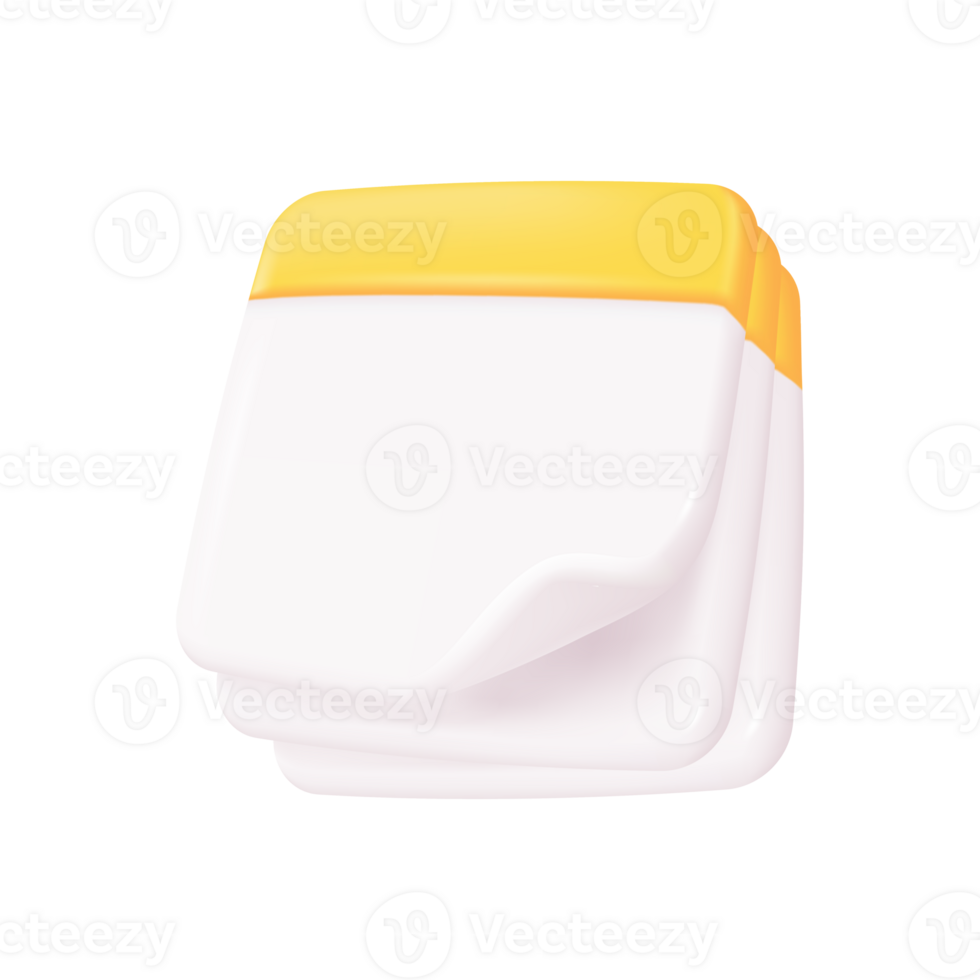 3D calendar. Meeting appointment reminders. Reminder of future event dates. png