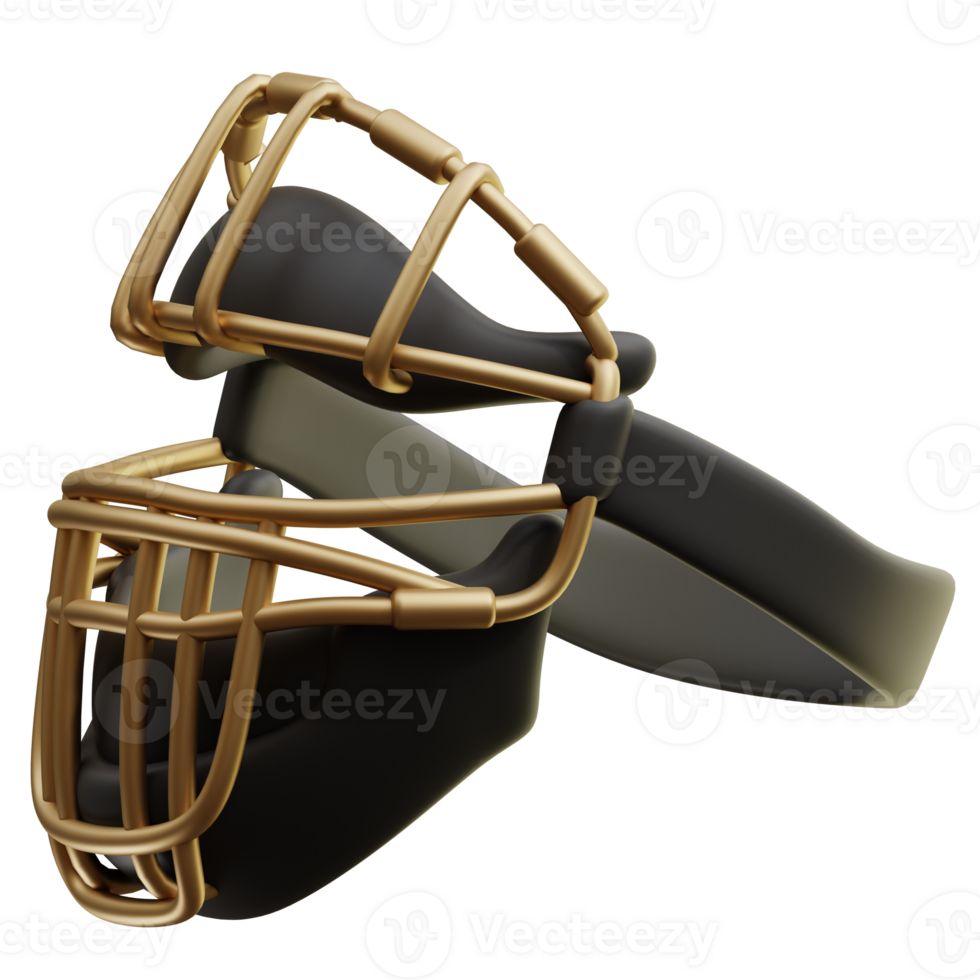 3d illustration Catcher's Masks png